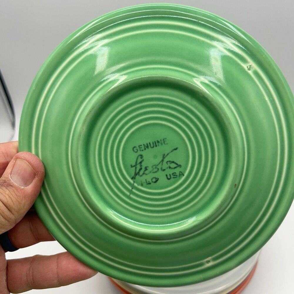 Vintage Mixed Fiesta Bread & Butter Plates 6.25” Colors Lot (8) Genuine HLC USA - Picture 9 of 16